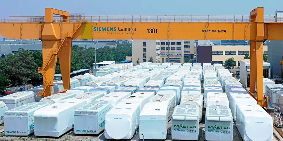 Siemens Gamesa hopes a huge backlog bodes well for the future.