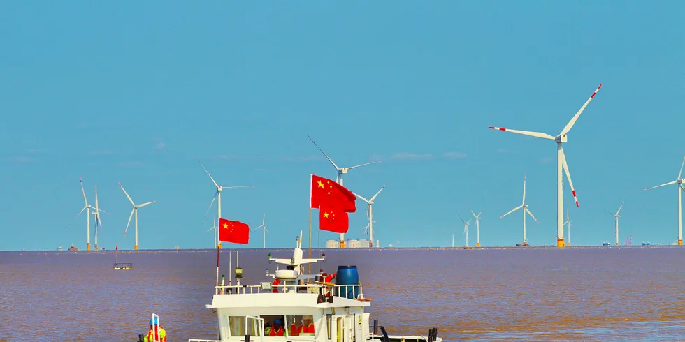 China's offshore wind sector is beginning to gather pace.