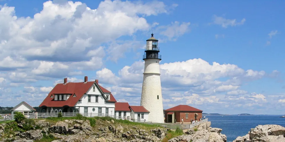 Gulf of Maine. Portland Head Light, Maine.