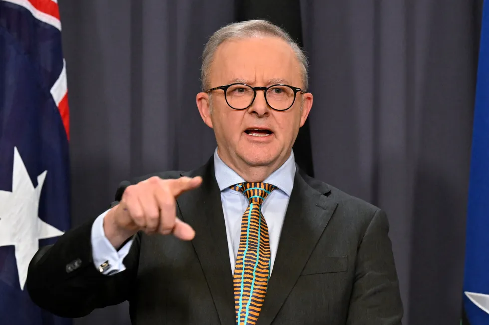 Australian Prime Minister Anthony Albanese.
