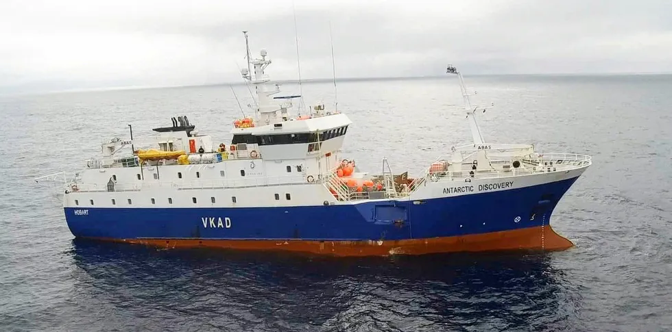 Australian Longline's, Antarctic Discovery vessel.