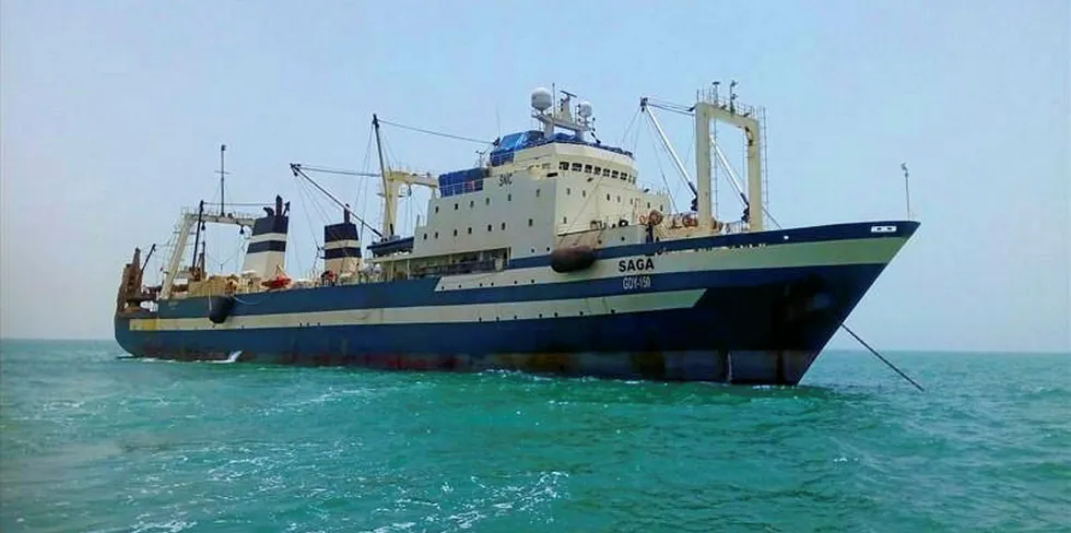 One of Saga Seafood's vessels.
