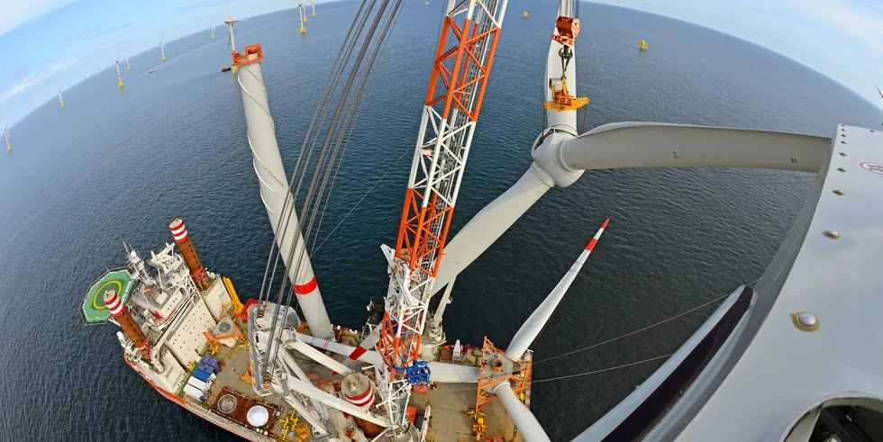 A Fred Olsen vessel working offshore.