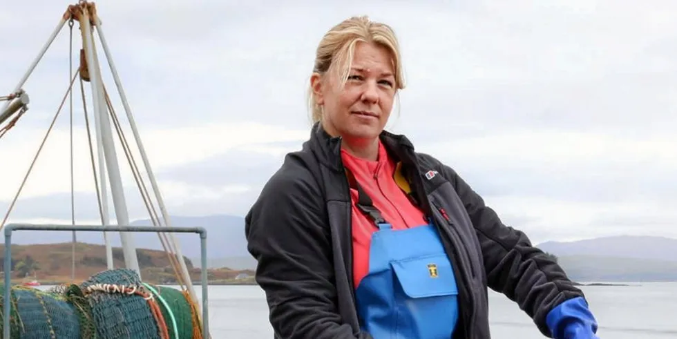 Amber Knight, manager at MacNeil Shellfish and chairwoman of the Scottish Seafood Association.