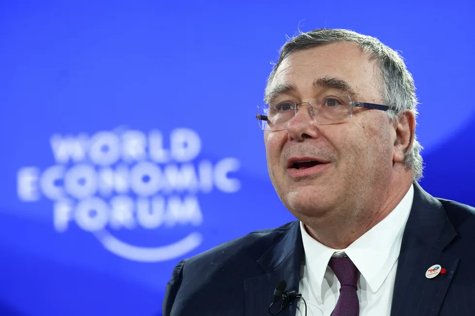 TotalEnergies chief executive Patrick Pouyanne attended the World Economic Forum in Switzerland in January 2025.
