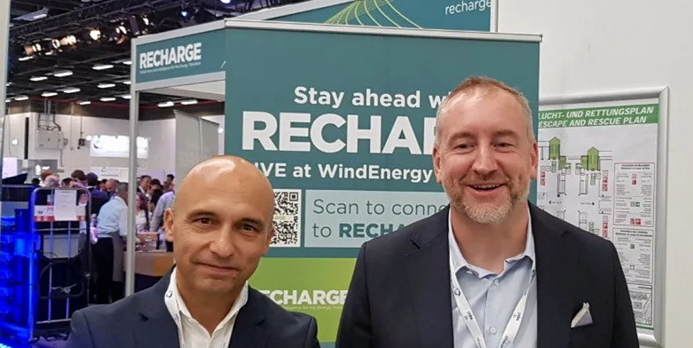 Skyborn CFO João Metelo (l) and CEO Achim Berge (r).