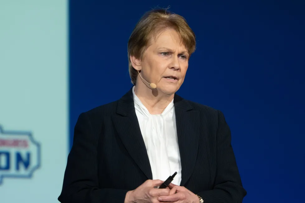 Vicki Hollub, the chief executive of Occidental.