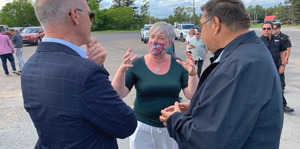 Bernadette Jordan's decision to phase out salmon farming in British Columbia's Discovery Islands by next year is being discussed as part of a Canada Federal court judicial review.