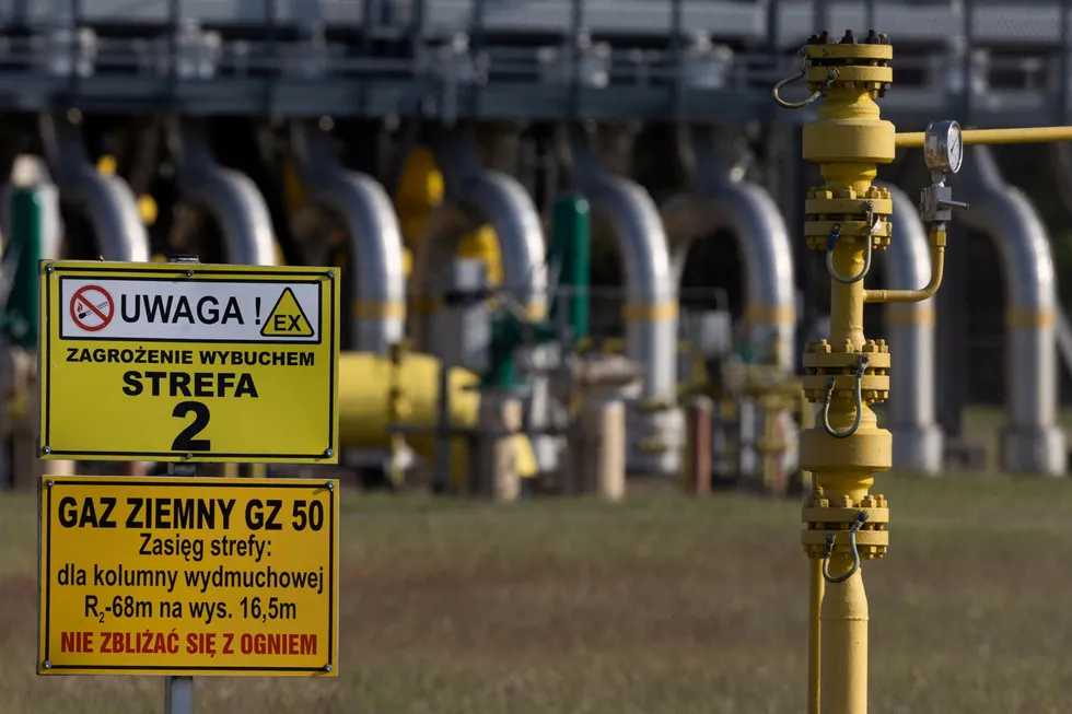 Pipeline of discord: a gas compressor station at a Polish section of the Yamal pipeline, near the town of Wloclawek in Poland.