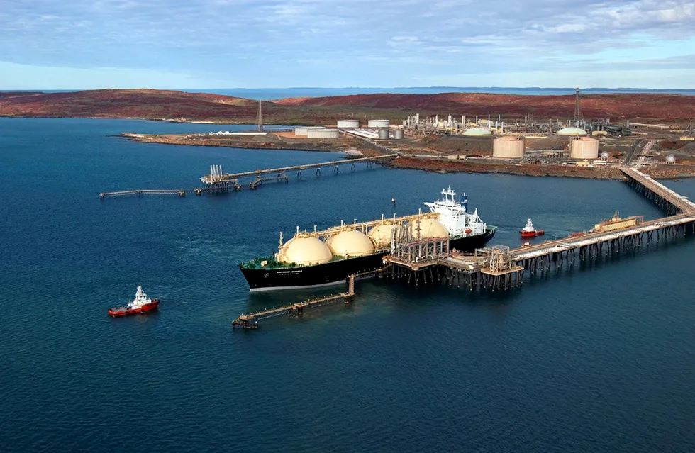 Most at risk: EnergyQuest's analysis warns Woodside's Karratha gas plant could run out of gas as early as 2028