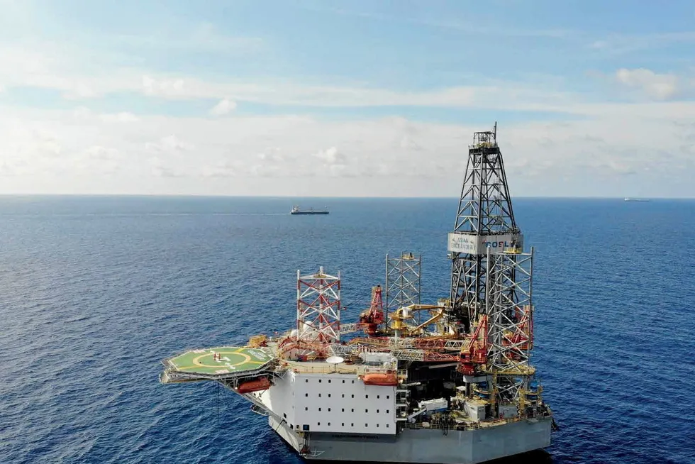 Conrad in action: with the jack-up COSL Endeavour.