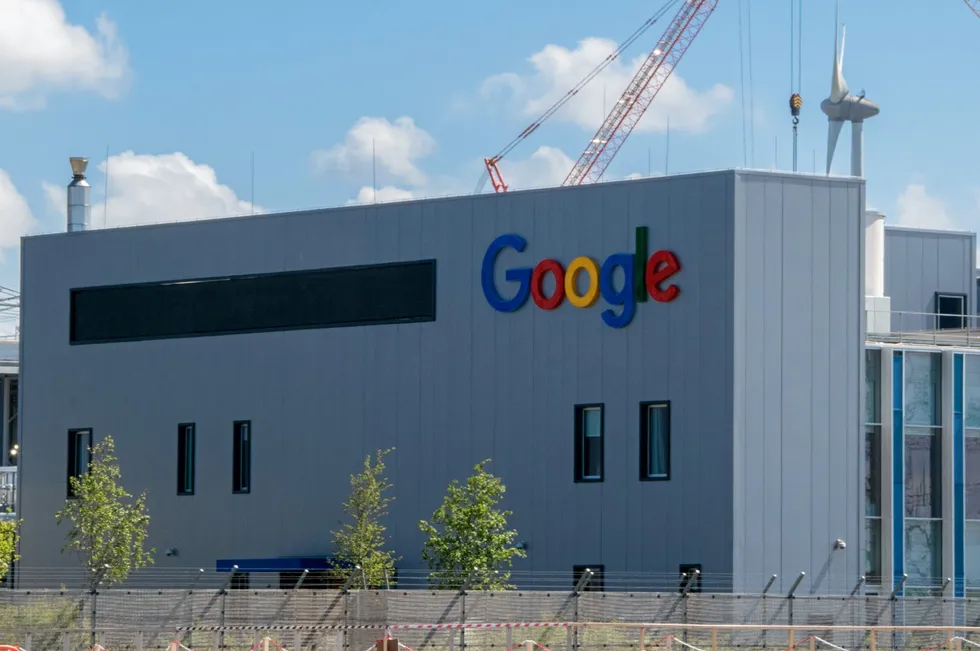 Exterior of a Google data centre.