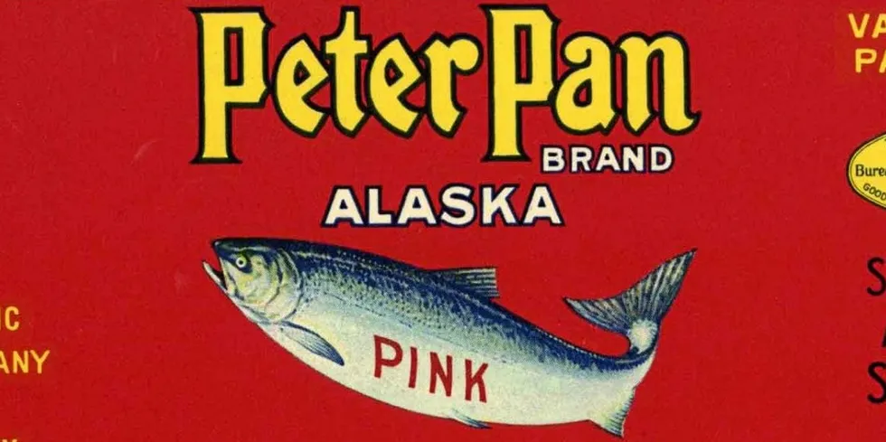 A classic Peter Pan Seafood canned salmon label. The company is getting a facelift to match its new mission.