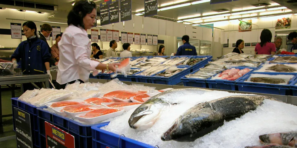 Norwegian farmed salmon prices have not shown a major impact from supply disruptions in Chile.