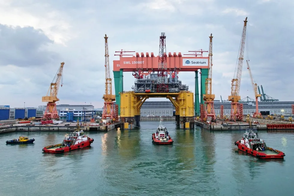 Seatrium in October 2023 delivered the floating production unit for Shell's Whale project in the US.