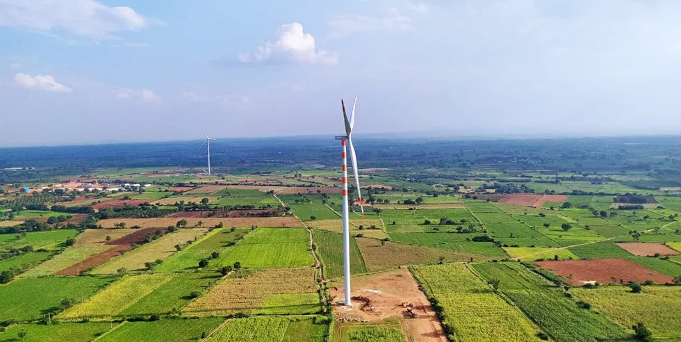 Wind farm in India with GE 2.7-132 turbines
