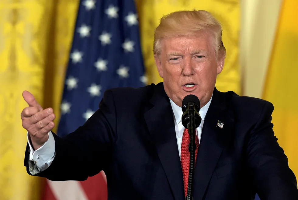 US President Donald Trump