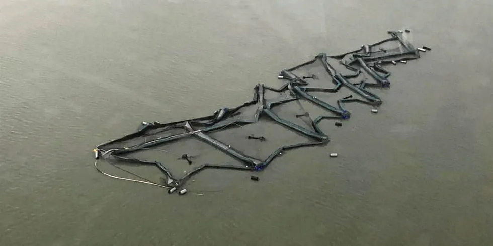 A wrecked mooring system after a storm in Chile.