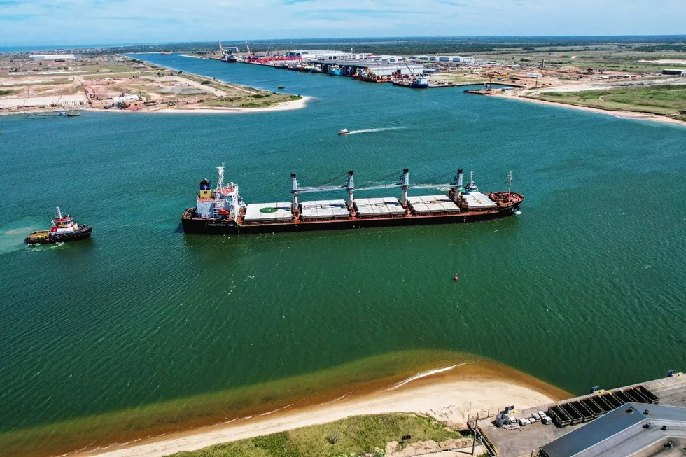 Opportunities: aerial view of the Port of Acu area in Rio de Janeiro state.