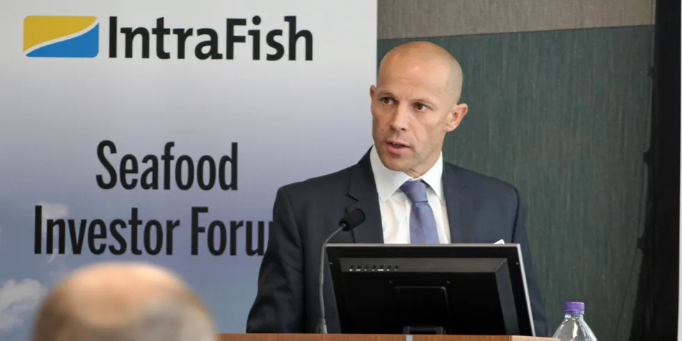 Charles Hostlund, CEO of Norway Royal Salmon.