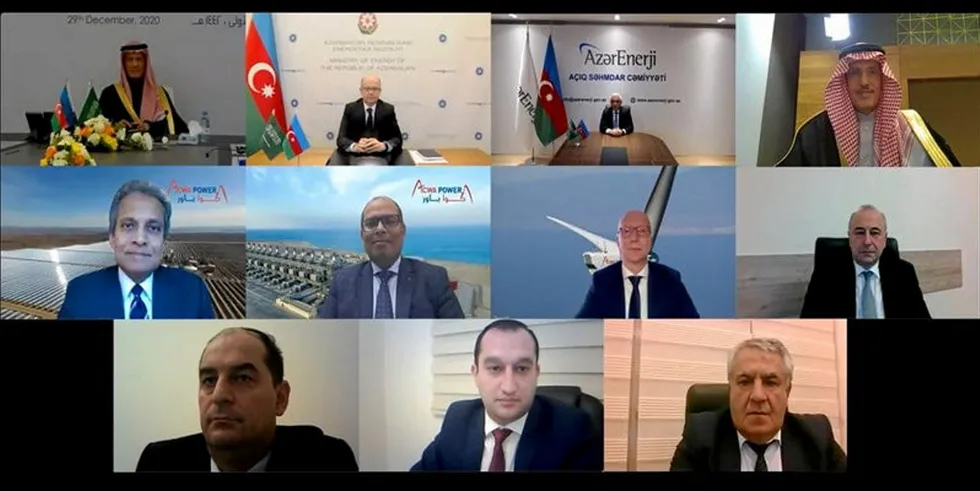 Virtual signing ceremony of deal between ACWA Power and Azerbaijan