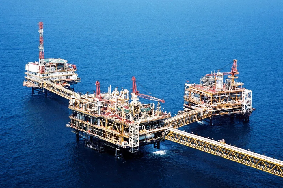 The giant North field offshore Qatar.