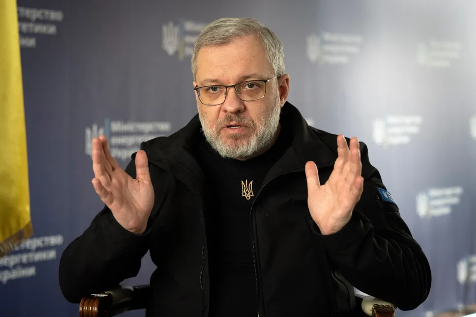 No options: Ukraine's Energy Minister Herman Halushchenko.