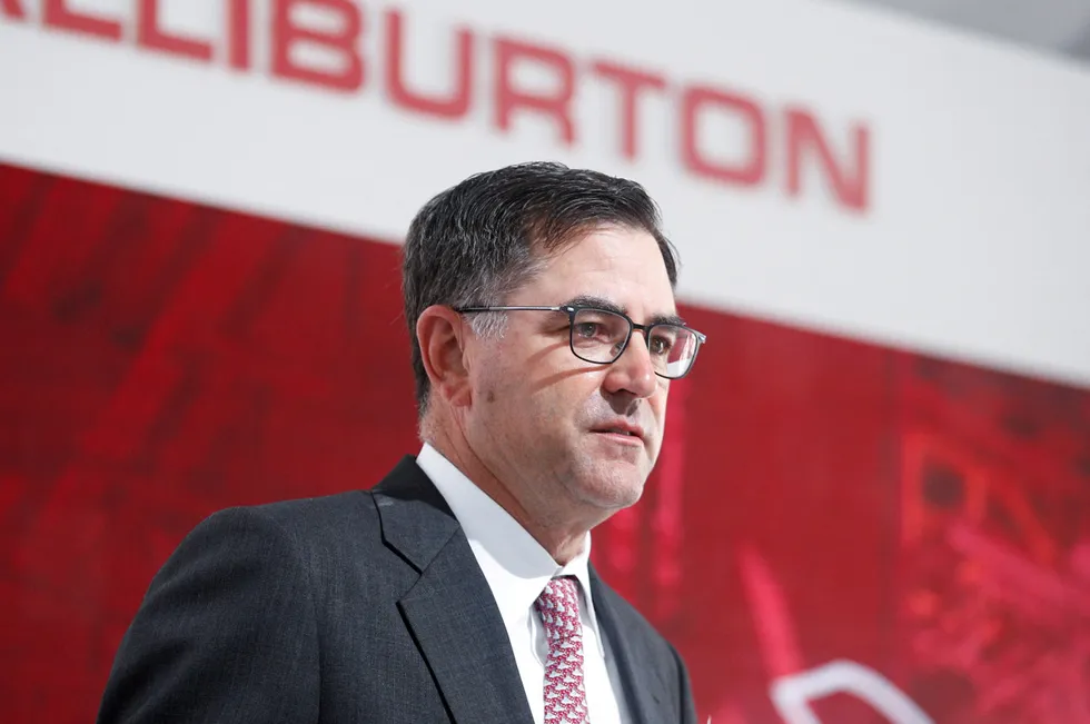 Halliburton chief executive officer Jeff Miller.
