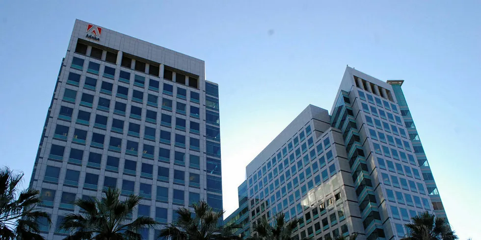 Adobe is one of the companies pledging to go 100% renewable.