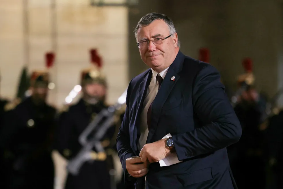 TotalEnergies chief executive, Patrick Pouyanne, arrives for a dinner in honour of Nigeria's President, Bola Tinubu, at the Elysee Palace in Paris on 28 November 2024.