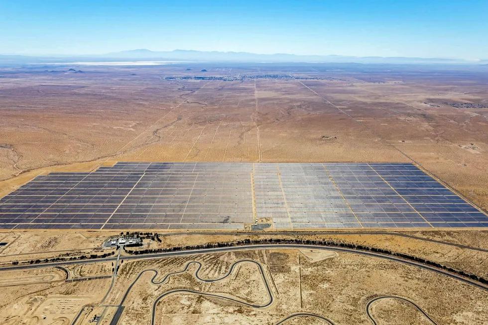 A DE Shaw solar facility in New Mexico.