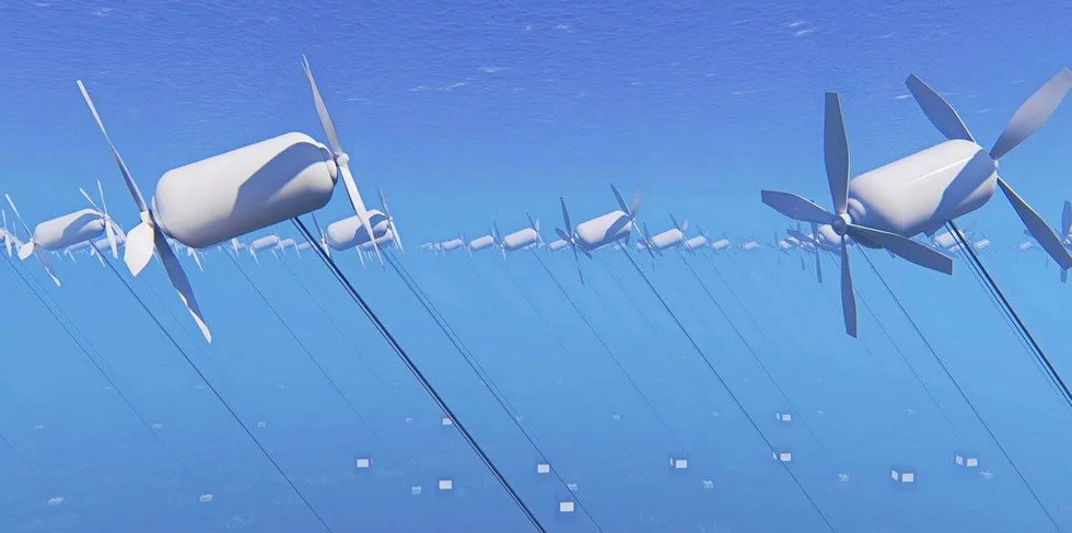 A rendering of OceanBased Perpetual Energy's Gulf Stream project.