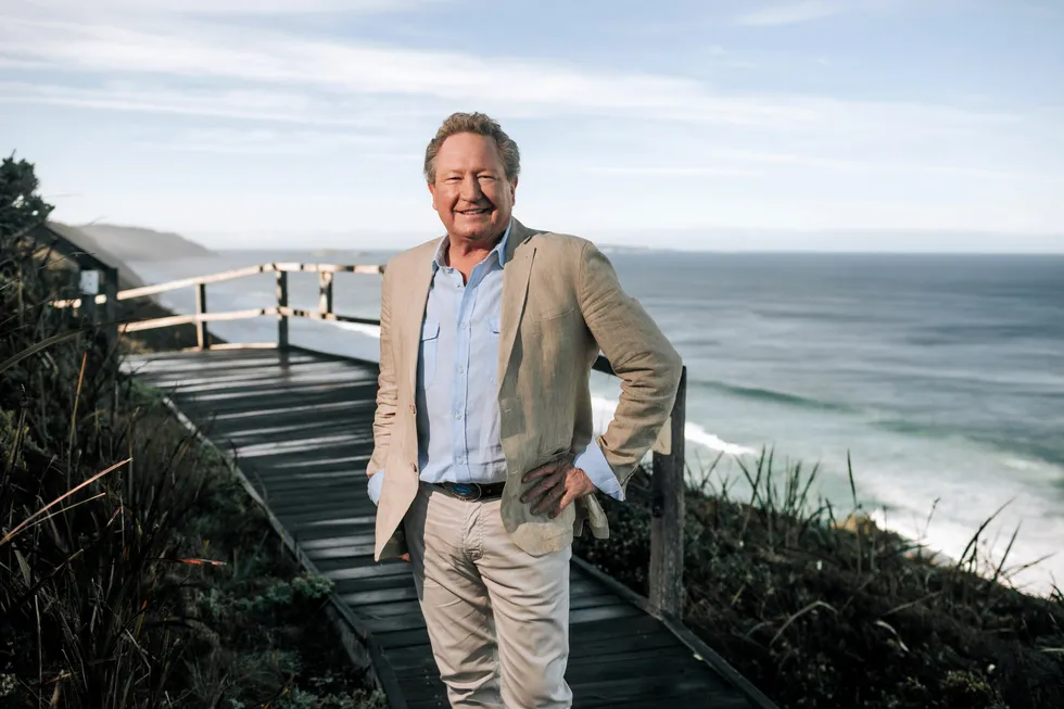 Australian billionnaire Andrew Forrest, also known as 'Twiggy', built his fortune in mining but is now the country's largest investor in renewable energy.