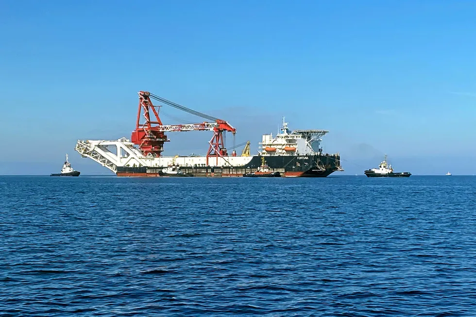 In the spotlight: the pipelaying vessel Fortuna