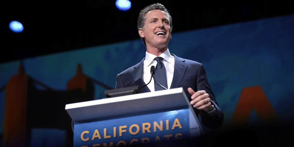 . California Governor Gavin Newsom.