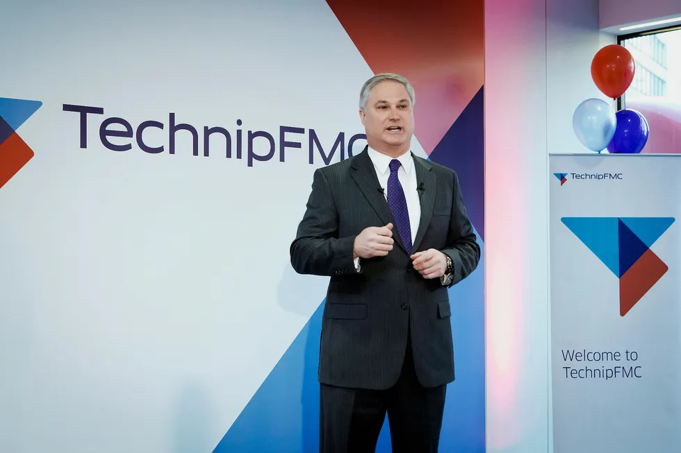 Contract win: TechnipFMC chief executive Doug Pferdehirt