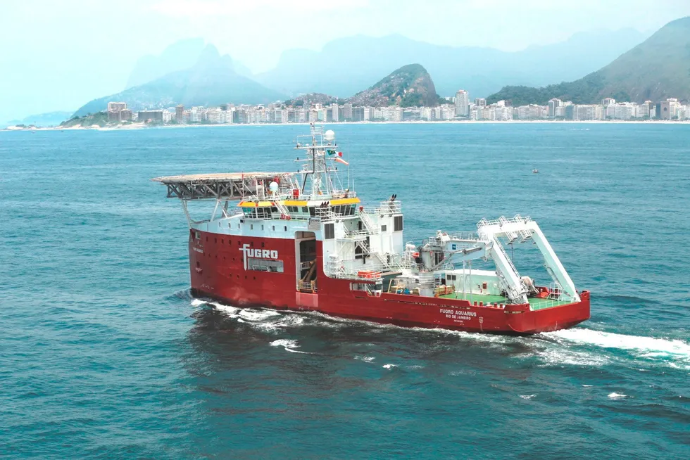 Bids in: the Fugro Aquarius vessel