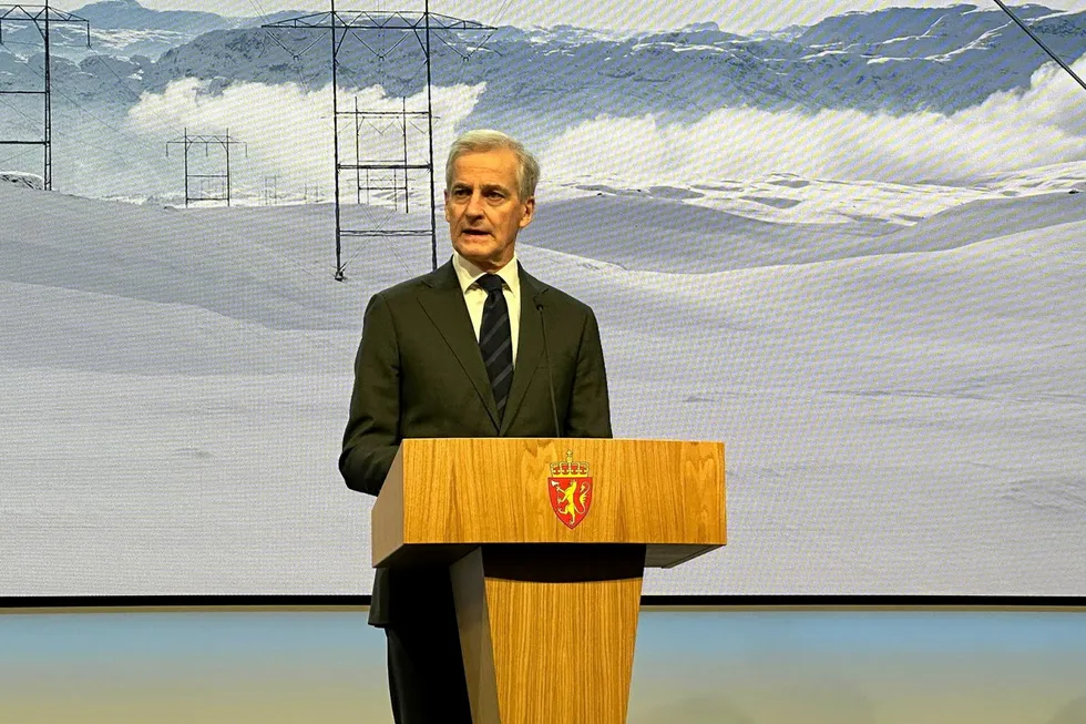Milestone: Norwegian Prime Minister Jonas Gahr Store.