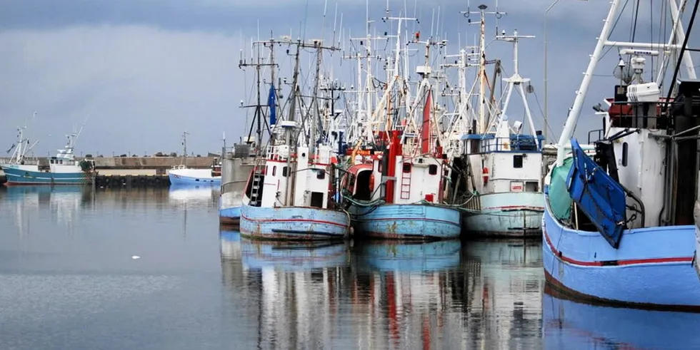 Hanstholm harbor in Denmark, where Hesselholt is located.