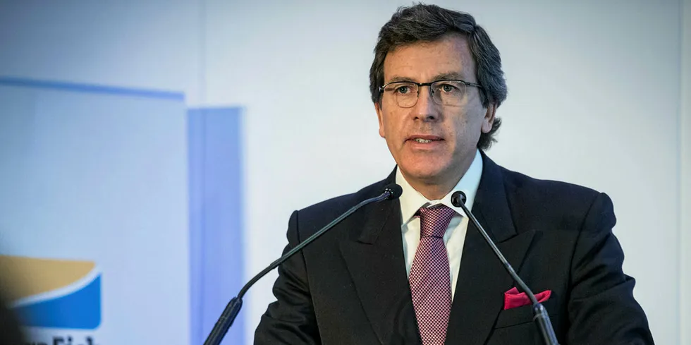 Salmones Camanchaca Vice Chairman Ricardo Garcia. The Chilean salmon farmer reported a challenging quarter as Atlantic salmon prices fell and its coho farming division reported losses.
