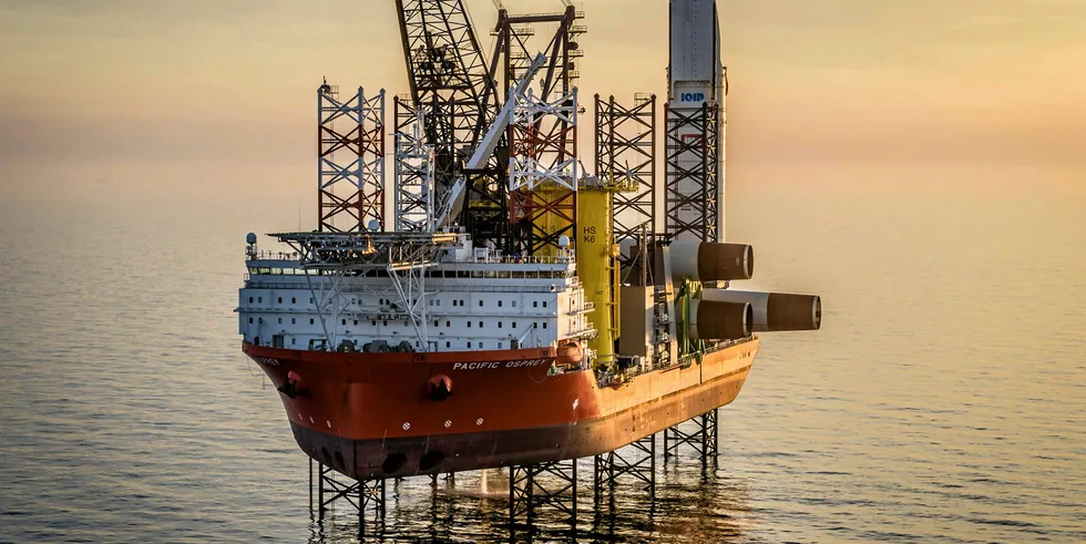 Offshore wind installation on behalf of EnBW