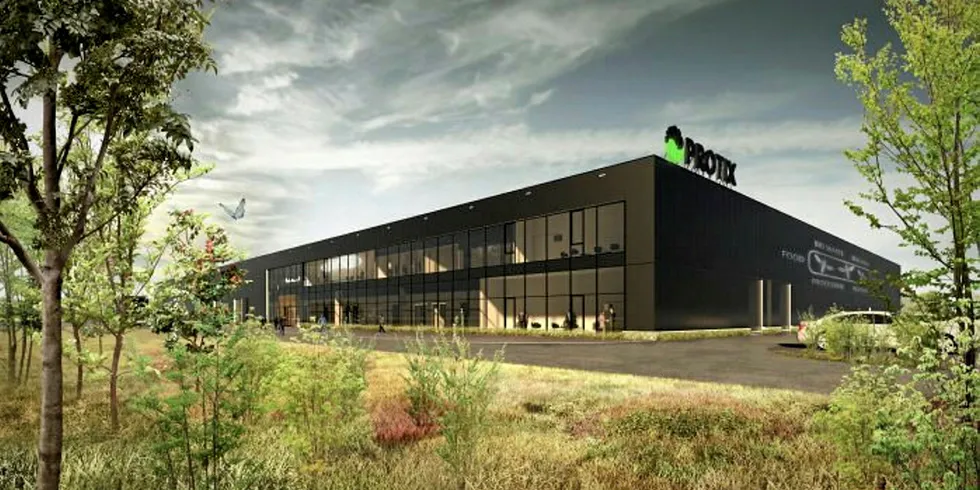 Insect meal production facility in the Netherlands.