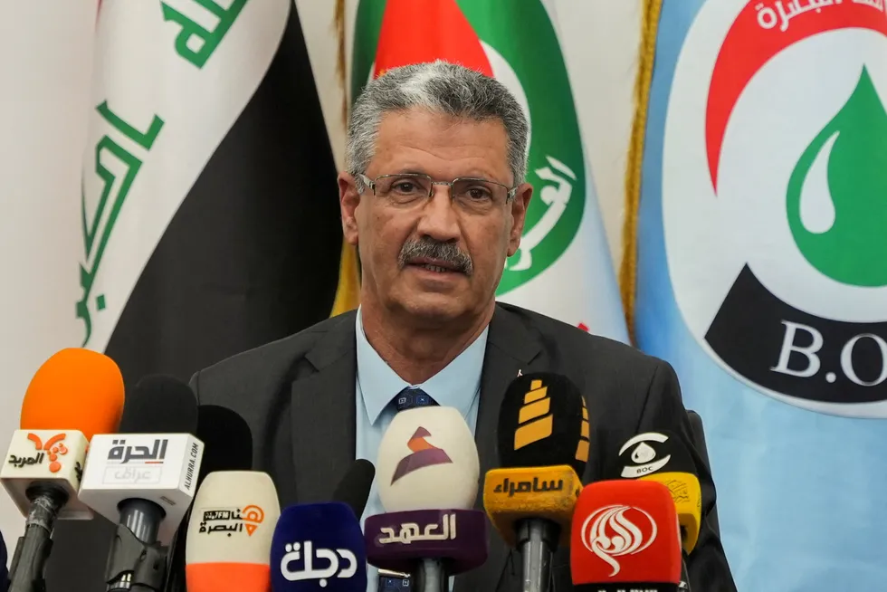 Iraq's oil minister Hayan Abdel Ghani.