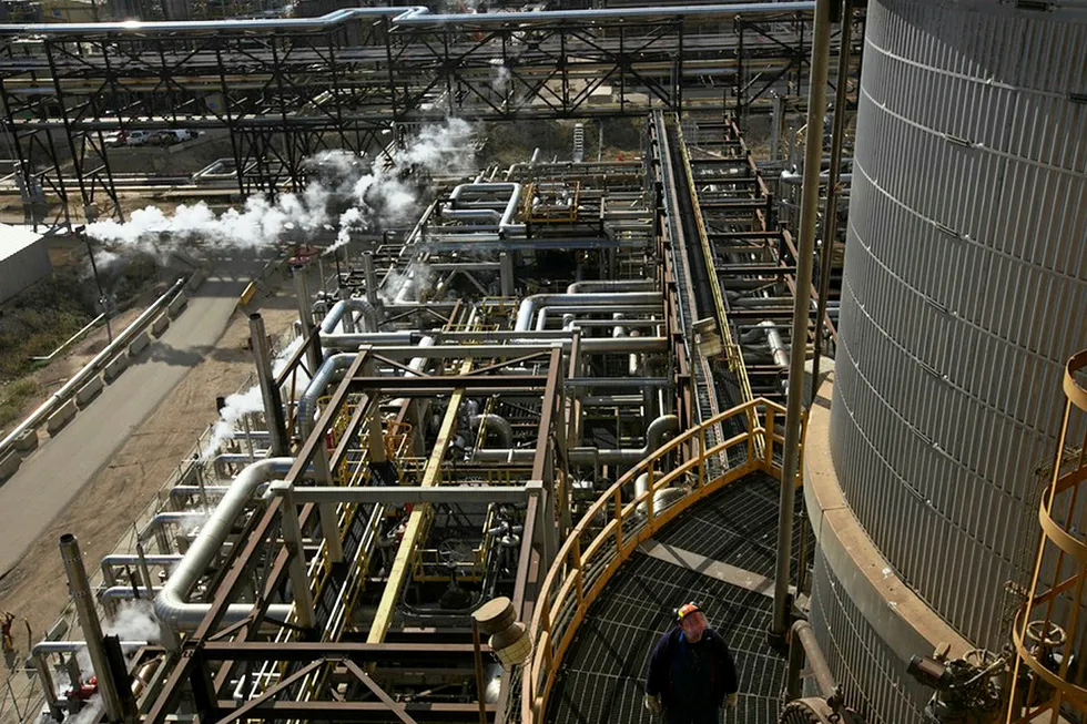 Work site: the Syncrude facility in Alberta