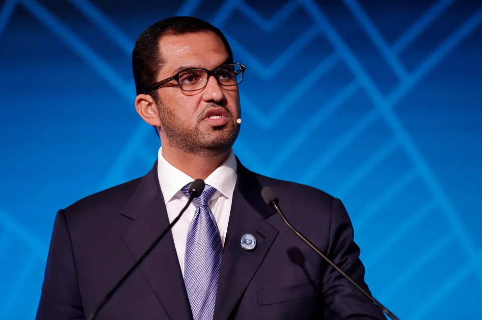 Adnoc chief executive Sultan Ahmed Al Jaber.