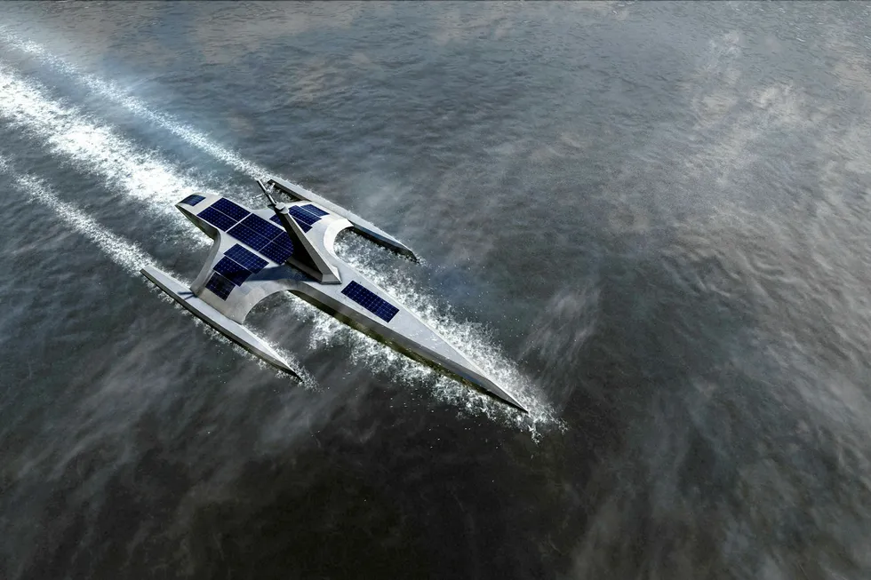 High-tech: the Mayflower Autonomous ship is set to become one of the world’s first fully autonomous, unmanned vessels to cross the Atlantic