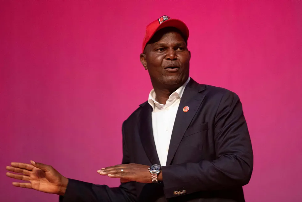 Leading contender: Daniel Chapo, presidential candidate for Mozambique's ruling Frelimo party.