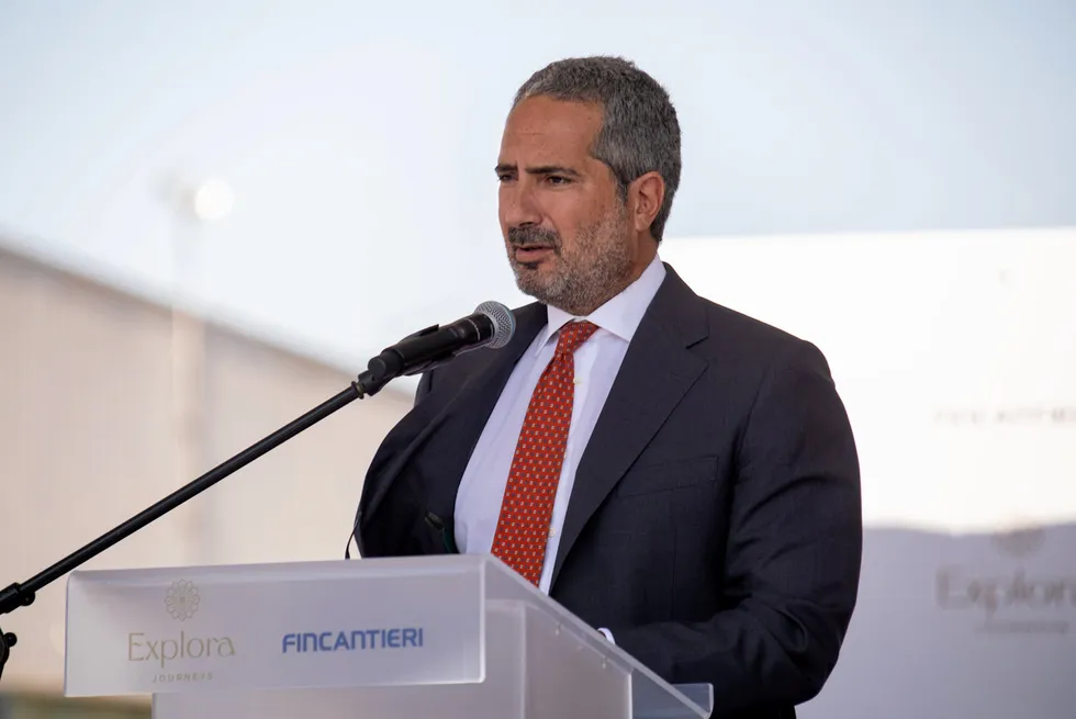 Fincantieri chief executive, Pierroberto Folgiero.