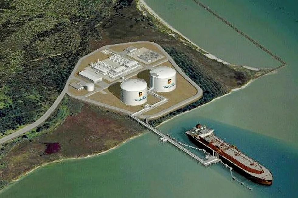 Gulf LNG: proposed two liquefaction train export facility in Mississippi