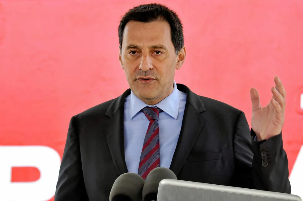 Near-term target: Energean chief executive Mathios Rigas.